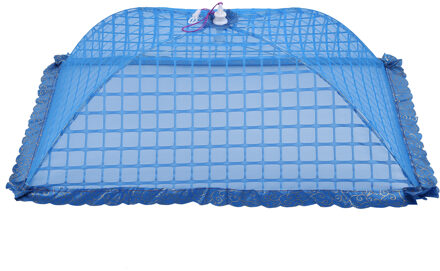 Set Van 1 Vierkante Mesh Screen Paraplu Voedsel Deksel Netto Tenten Herbruikbare En Vouwen 72X51Cm Voor Picknick/Bbq-Houden Vliegen, bugs,