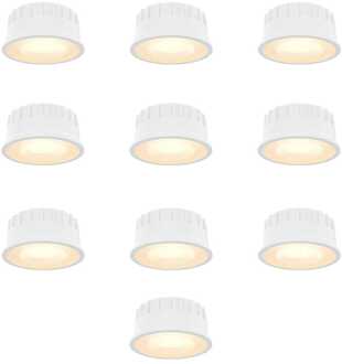 Set van 10 Dimbare LED modules - 6 watt 570 lumen - CCT instelbare lichtkleur 2700K/4000K/6000K Wit