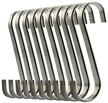Set van 10 S Rvs Schorsing Haken voor Keuken Kookgerei of Butcher Vlees