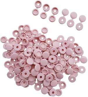 Set Van 100 Plastic Scharnierende Schroef Cover Caps Vervanging Voor 3Mm 4Mm Schroeven 4.1mm roze