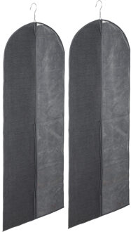 Set van 10x stuks kleding/beschermhoezen linnen grijs 130 cm