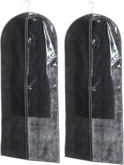 Set van 10x stuks kleding/beschermhoezen pp zwart 135 cm