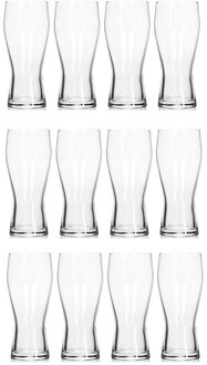 Set van 12 bierglazen/drinkglazen 400 ml