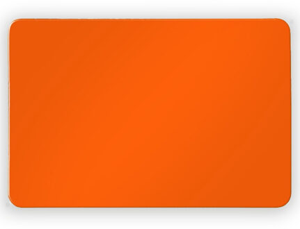 Set van 12x koelkast whiteboard magneet oranje 6 x 4 cm