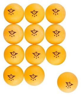 Set van 12x stuks tafeltennis/pingpong ballen oranje 4 cm - Tafeltennisballen