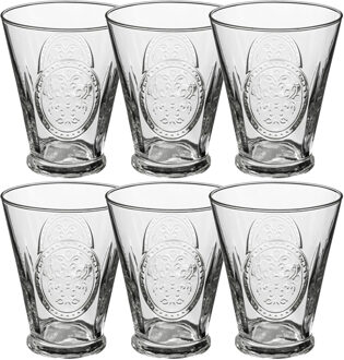 Set van 12x stuks tumbler glazen Carmela 340 ml van glas - Drinkglazen Transparant