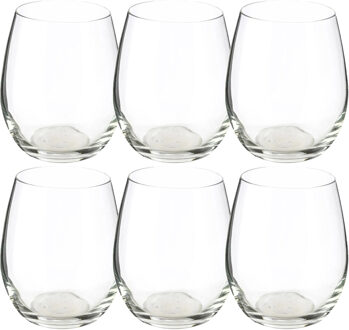 Set van 12x stuks tumbler glazen Orpea 360 ml van glas - Drinkglazen Transparant