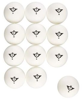 Set van 12x stuks witte professionele tafeltennis balletjes 40 mm - Tafeltennisballen