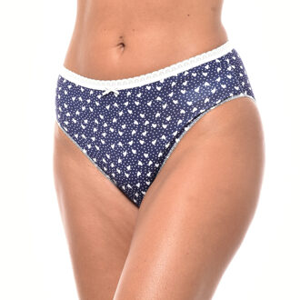 Set van 2 Brislip Coquettes Katoenen Slips JPB3 Dames Blauw