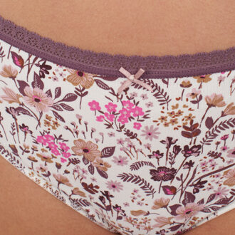 Set van 2 Brislip katoenen slips 1031033 Dames - maat Violet