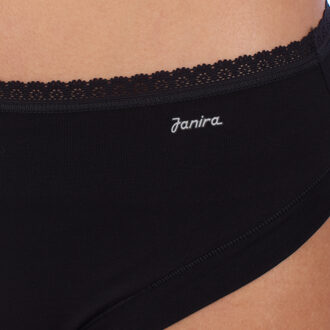 Set van 2 Brislip Midi katoenen slips 1031763 Dames Zwart