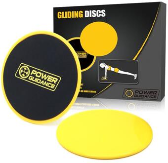 Set van 2 Core Sliders-Dubbelzijdige Zweefvliegen Discs-Gebruik op Tapijt of Hardhouten Vloeren-Geweldig voor core Training & Home Workouts