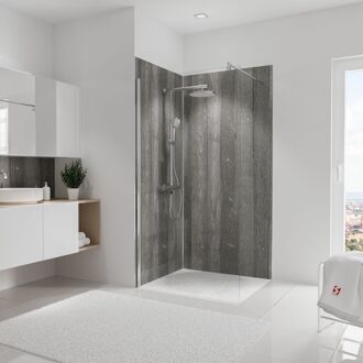 Set Van 2 Decodesign Wandpanelen, 100 X 210 Cm, Beton