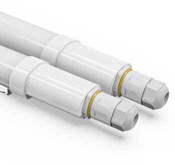 Set van 2 - R-Series Pro - LED TL-armatuur 60cm - IP65 waterdicht - 18 watt - 2520 lumen - 6500K - Koppelbaar - IK07 - Flikkervrij - R-Series Tri-Proof - 2 jaar garantie Wit