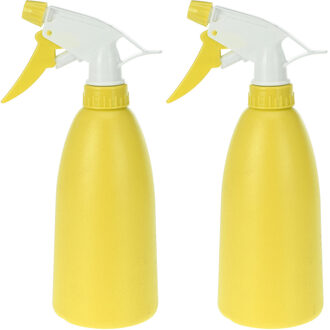 Set van 2x gele plantenspuiten 480 ml