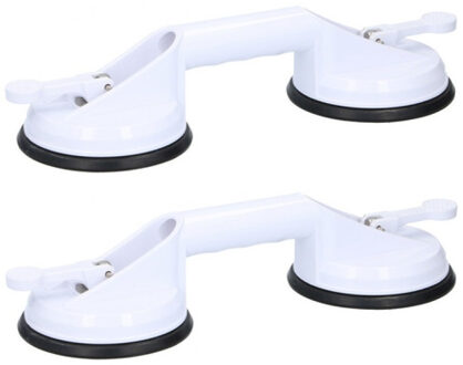 Set van 2x stuks badkamer handgrepen met zuignappen 33 cm