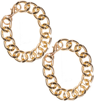 Set van 2x stuks carnaval/verkleed Pimp/Gangster thema armband goud