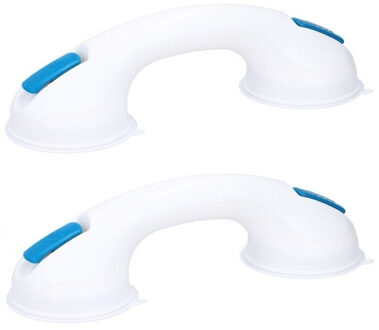 Set van 2x stuks douche / bad handgrepen met zuignappen 29,5 cm - Badkameraccessoireset Multikleur