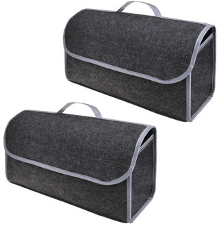 Set van 2x stuks kofferbak organizers / kofferbaktas - 15,5 liter - auto organizers