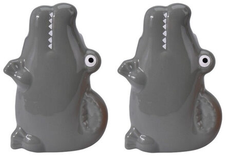 Set van 2x stuks krokodil/alligator radiator waterverdamper/luchtbevochtiger 17 cm
