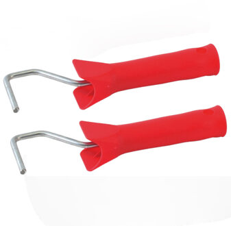 Set van 2x stuks muur/lak verfroller korte beugels / verfbeugels voor 5 cm roller