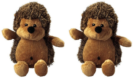 Set van 2x stuks pluche knuffel egels 20 cm