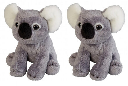Set van 2x stuks pluche koala beer dieren knuffel 15 cm