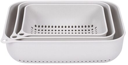 Set Van 3 Keuken Theepot En Colanders Plastic Plantaardige Zeef Mand Multifunctionele Keuken Organizer Afvoer Wastafel 01