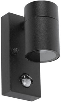 Set van 3 Mason Wandlampen - 6500K Warm wit - Bewegingssensor en Schemerschakelaar - Zwart - IP44 Waterdicht - Wandspot voor binnen en buiten