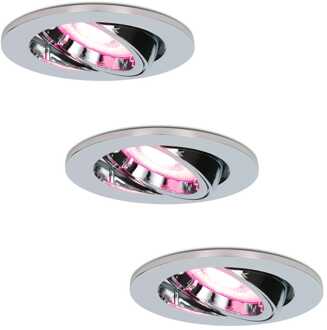 Set van 3 stuks smart WiFi LED inbouwspots Maya RGBWW kantelbaar IP20