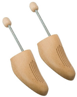 Set van 3x paar houten schoenspanners in maat 38/39 met spiraalveer