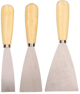 Set van 3x spatel metselen/voegen - Voegspatels - Plamuurmessen - Plamuurmessen