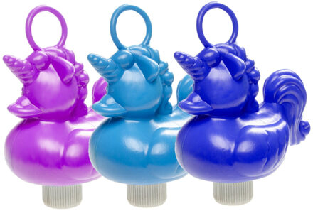 Set van 3x stuks eenhoorn badeendjes badspeelgoed 15 cm