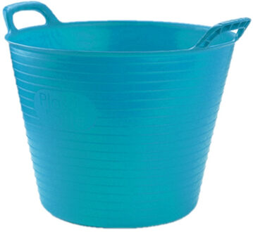 Set van 3x stuks flexibele emmer/wasmand blauw 25 liter