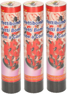Set van 3x stuks horror confetti kanon/shooter met nep kakkerlakken 20 cm