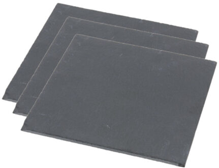 Set van 3x stuks leisteen serveerplanken 30 x 30 cm