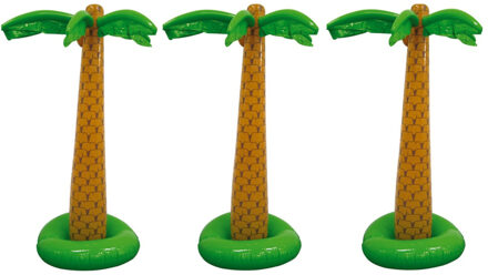 Set van 3x stuks opblaasbare palmboom/bomen 180 cm - Tropische Hawaii versiering decoraties en feestartikelen