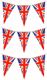 Set van 3x stuks union Jack/UK/Groot Brittanie vlaggenlijnen 7 meter