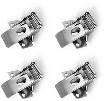 Set van 4 klemveren - Geschikt voor 60x60 & 62x62 cm LED Panelen - Plafondclips voor systeemplafond - Aluminium