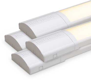 Set van 4 LED batten 120cm - 5600 lumen 40 Watt (140lm/W) - 3000K Warm Wit - Flikkervrij - IP20 voor binnen - Onderbouwverlichting - Koppelbaar