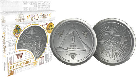 Set van 4 metalen Onderzetters