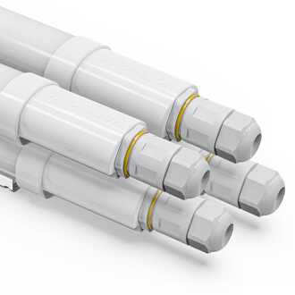 Set van 4 - R-Series Pro - LED TL-armatuur 150cm - IP65 waterdicht - 48 watt - 6720 lumen - 6500K - Koppelbaar - IK07 - Flikkervrij - R-Series Tri-Proof - 2 jaar garantie Wit