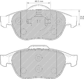 Set van 4 remblokken FDB1441