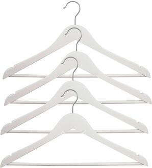 Set Van 4 Witte Fsc Houten Hangers Spaceo