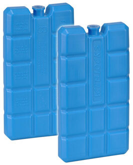 Set van 4x stuks blauwe koelelementen van 200 gram 8 x 15 x 1.9 cm