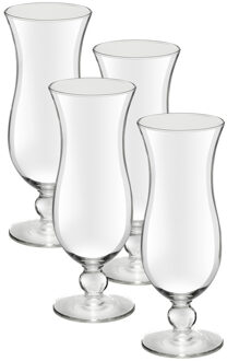 Set van 4x stuks cocktail glazen van 440 ml - Drinkglazen Transparant