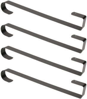Set van 4x stuks kerst kransen deurhangers/haken 38 cm metaal