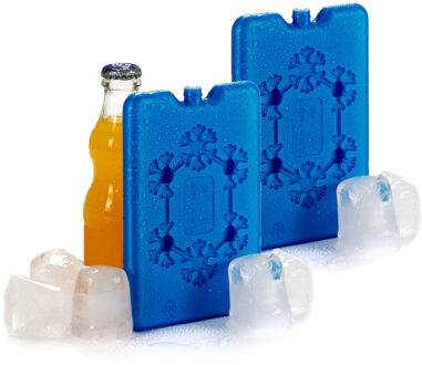 Set van 4x stuks koelelementen 11 x 2 x 16 cm blauw - Koelelementen