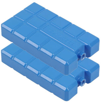Set van 4x stuks koelelementen blauw 400 ML 16 x 9 x 3.5 cm
