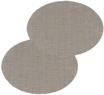 Set van 4x stuks placemats Maoli zwart/beige kunststof 48 x 35 cm - Placemats Multikleur